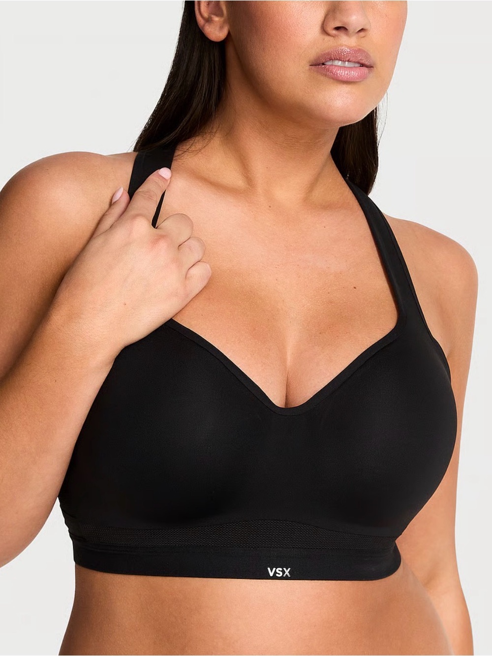 Victoria's Secret Black High-Impact Racerback Sports Bra